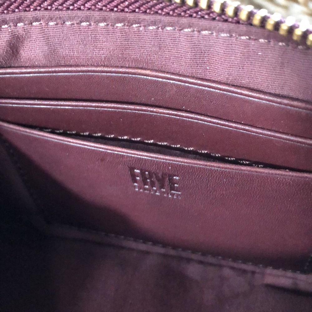 NWOT Frye Rustic Burgundy Leather Wristlet - Picture 9 of 10